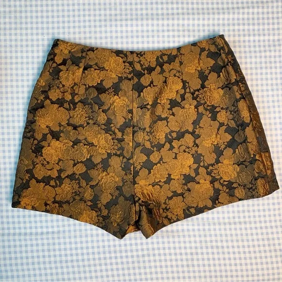 VICI Black and Orange Floral Skort XL - Picture 4 of 7